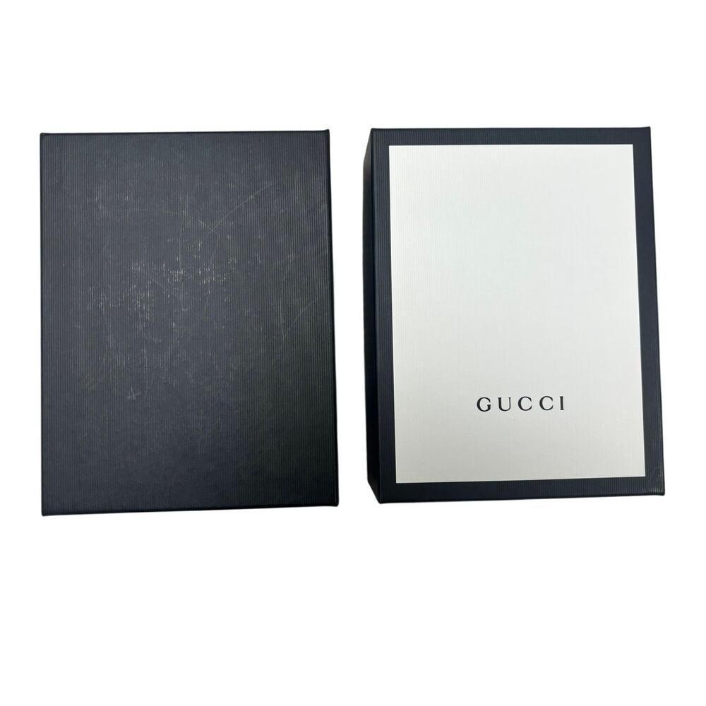 Authentic Gucci Gift Box 🤍 Black Trim Rigid Luxury Packaging - 8.5” x 6.5” x 3”
